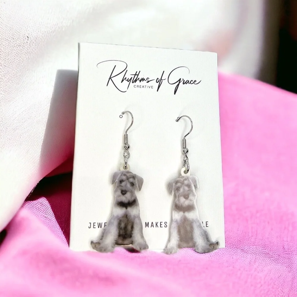 Schnauzer Chic: Your New Favorite Doggo-Inspired Earrings! NWT Dog Jewelry